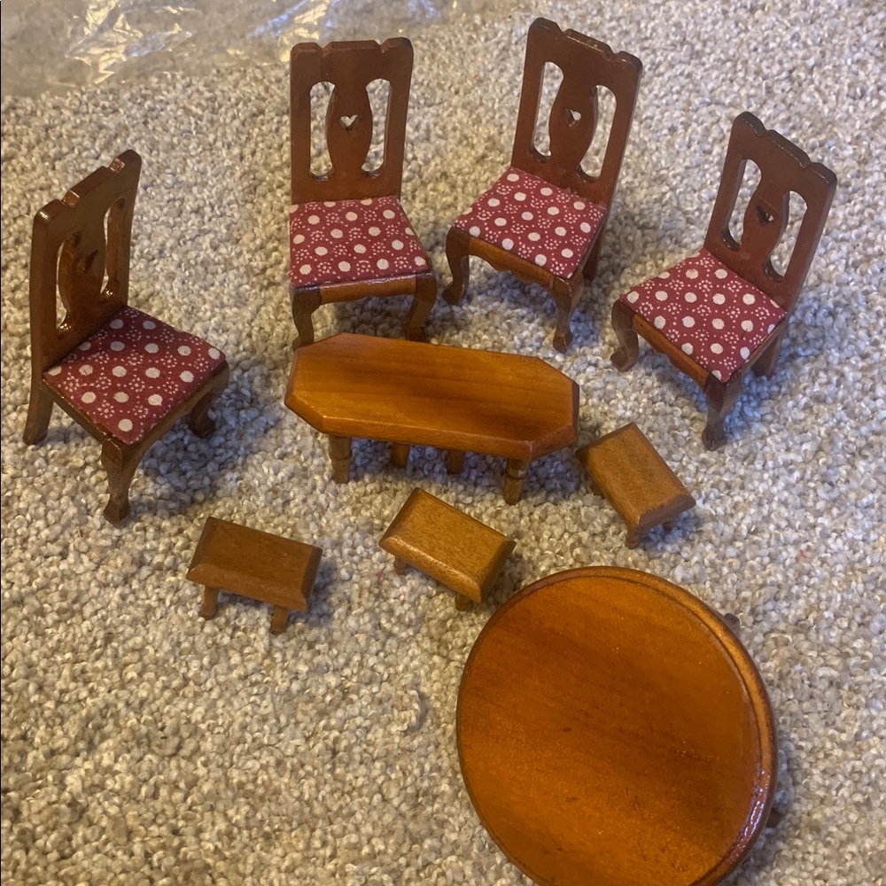 Real wood doll furniture